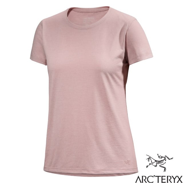 【ARCTERYX 始祖鳥】女 Taema 吸濕排汗快乾短袖圓領衫.上衣/X000007309-30802 野玫瑰雜粉✿30E010